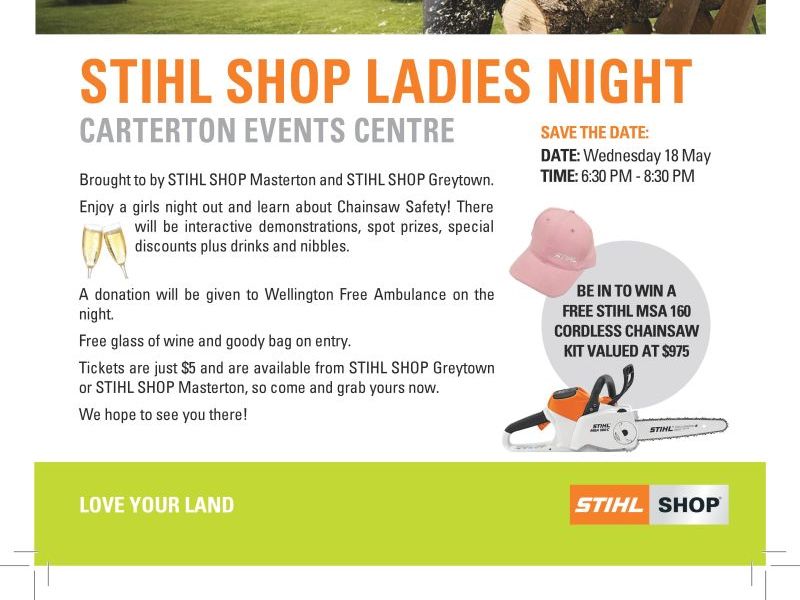 STIHL SHOP Ladies Night 18th May 2016